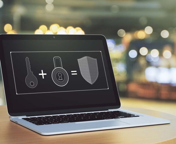 Image illustrating tips for safeguarding laptops against hacking threats and enhancing cybersecurity measures.